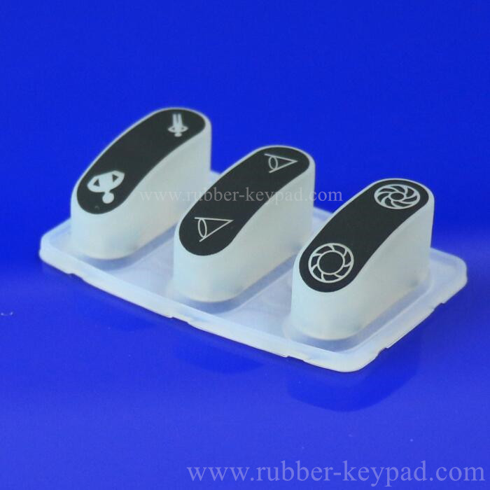Transparent Clear Silicone Button