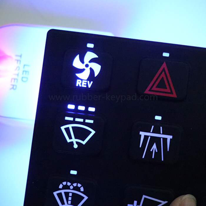 Elstomer Rubber Silicone Laser Marking Keypad from China manufacturer