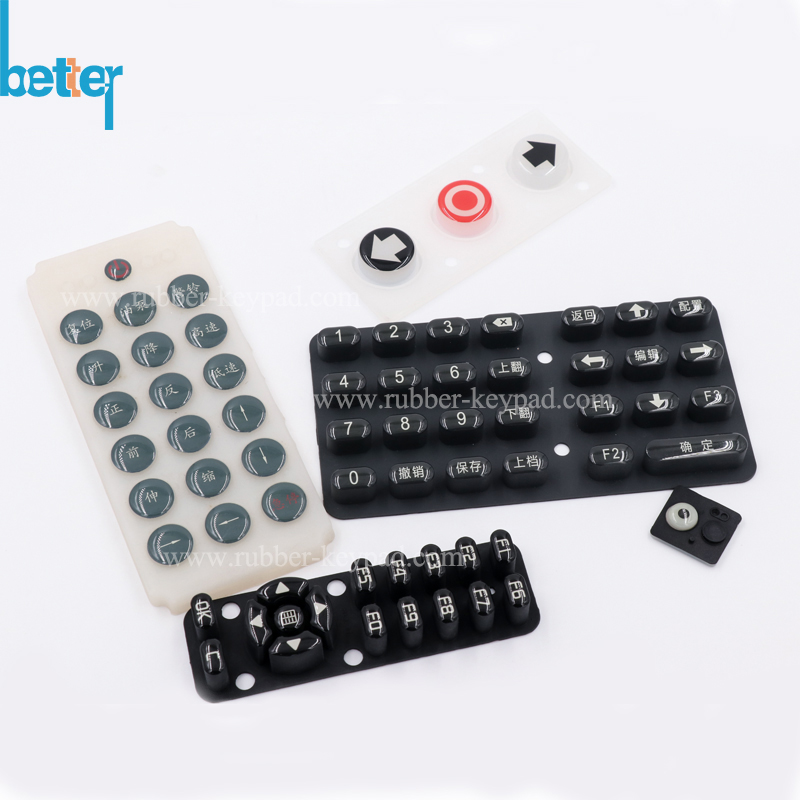 Silicone Rubber Keypads With Epoxy Coating From China Manufacturer