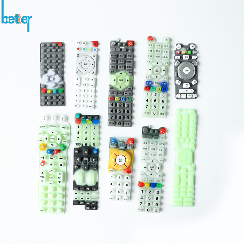 Custom TV Remote Control Silicone Rubber Keypad