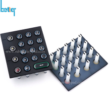 Silicone Rubber Keypads with Epoxy Coating
