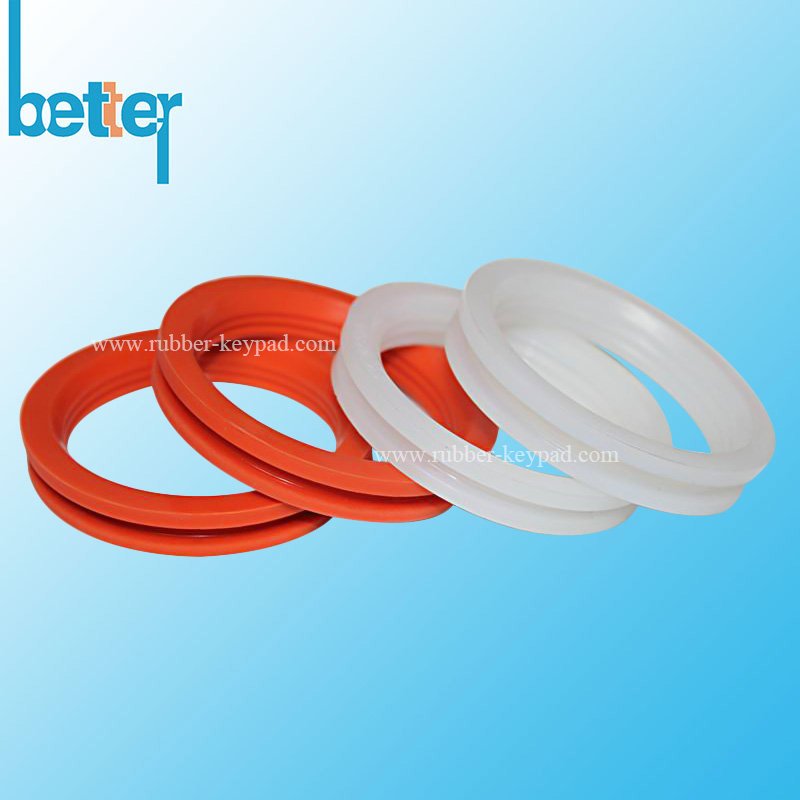 Custom silicone rubber lip seal