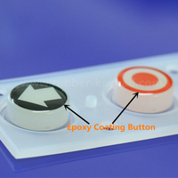 Elastomeric Silicone Rubber Epoxy Coated Keypad 