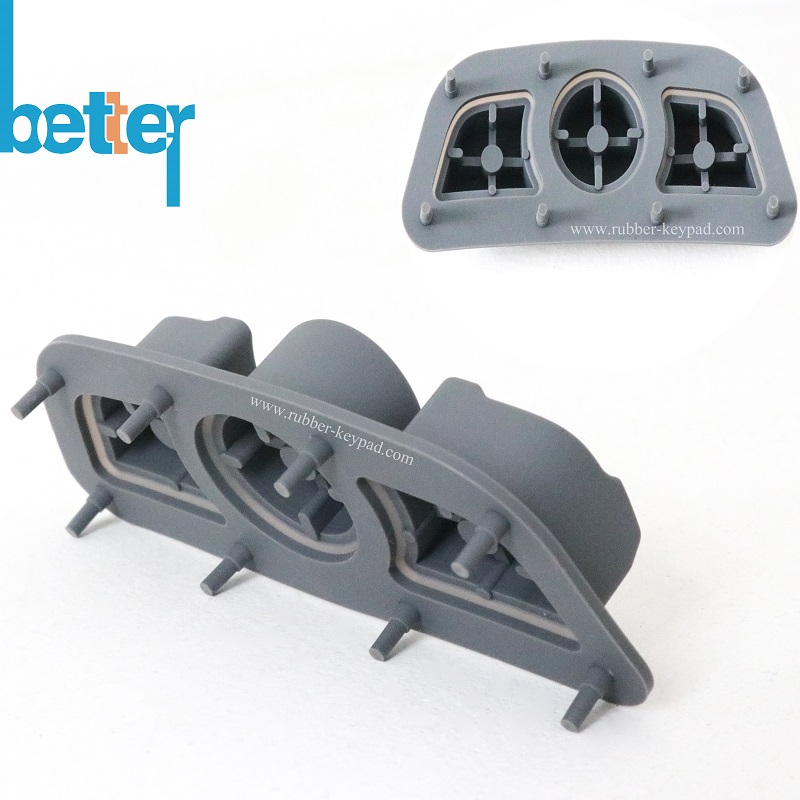 Silkscreen Laser Etching Rubber Keyboard 