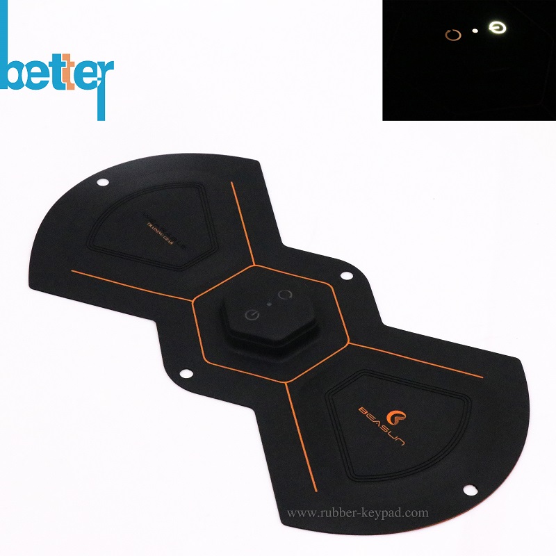 Silkscreen Laser Etching Rubber Keyboard 
