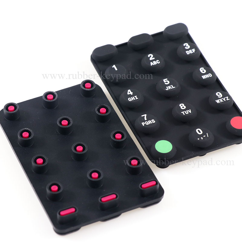Dual & Double Hardness Rubber Keypad